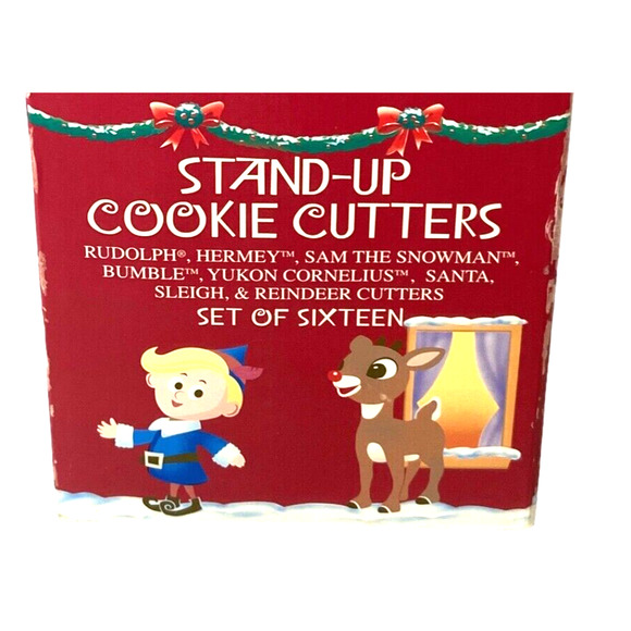 Rudolph The Red-Nosed Reindeer 16 Piece Stand-Up 3D Christmas Cookie Cutters - Picture 3 of 7